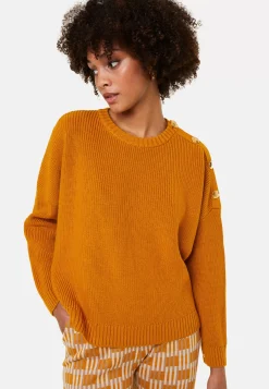 Maison Montagut Pulls>Pull Col Rond Epaule Boutonnee En Laine Merinos - Gao