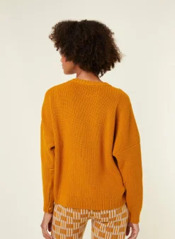 Maison Montagut Pulls>Pull Col Rond Epaule Boutonnee En Laine Merinos - Gao