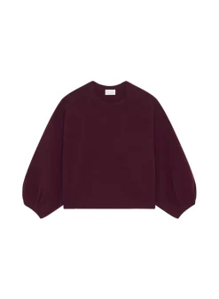 Maison Montagut Pulls>Pull Col Rond Manches Ballon En Cachemire Melange - Lamara