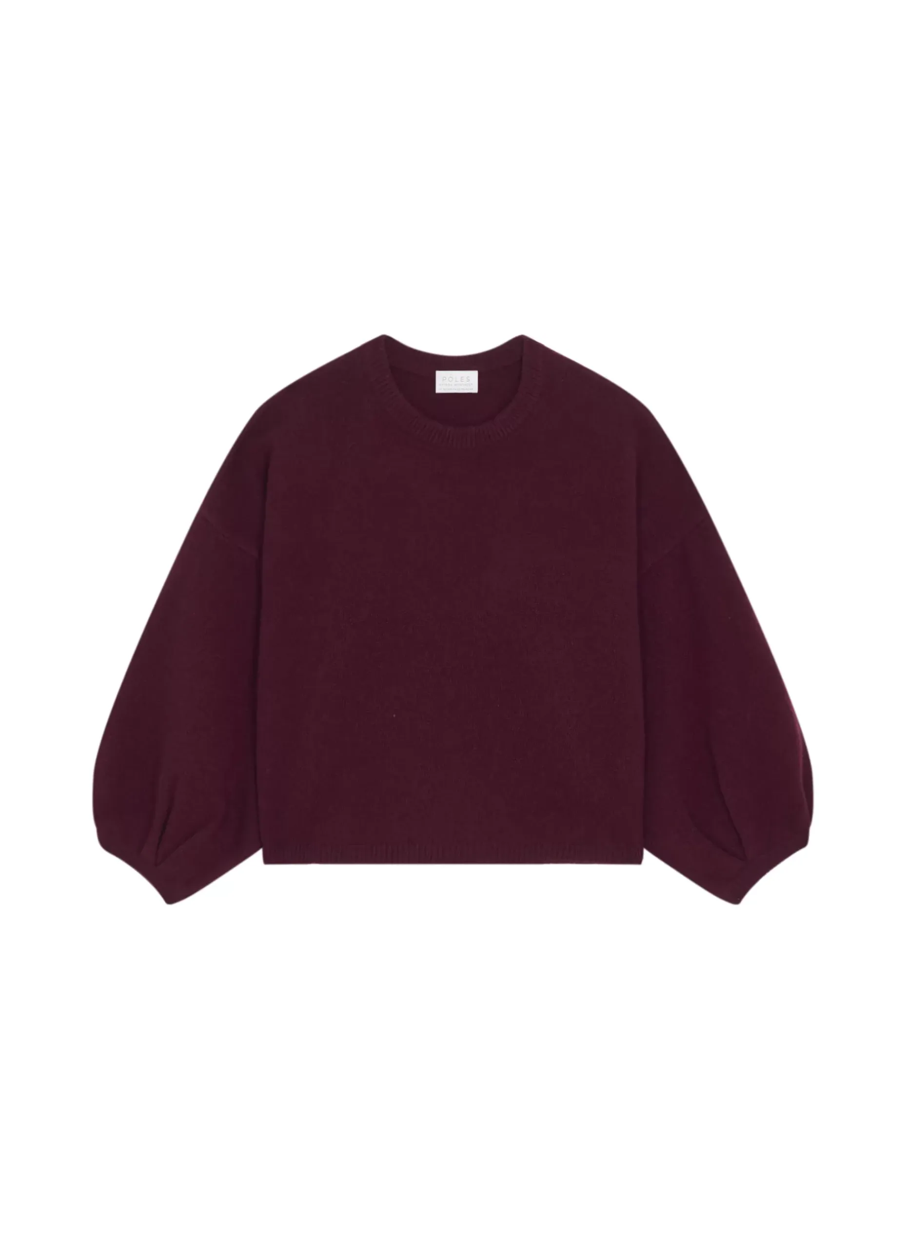 Maison Montagut Pulls>Pull Col Rond Manches Ballon En Cachemire Melange - Lamara