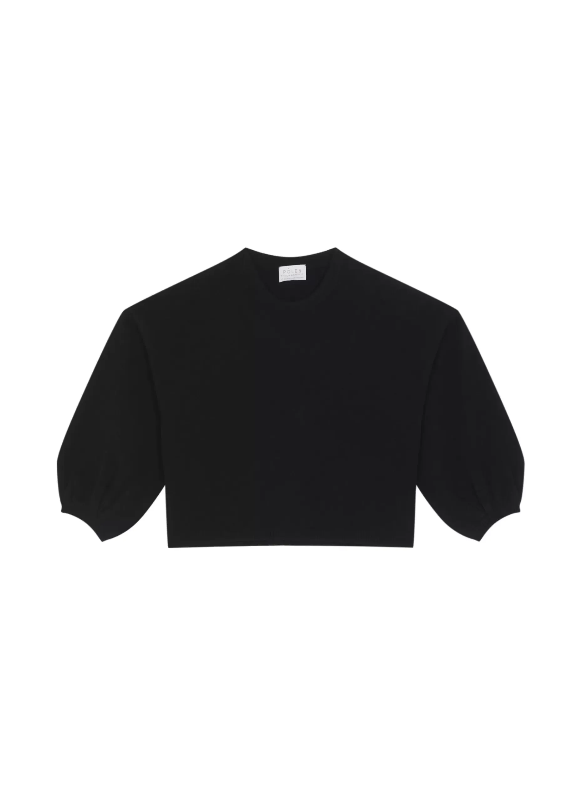 Maison Montagut Pulls>Pull Col Rond Manches Ballon En Cachemire Melange - Lamara