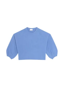 Maison Montagut Pulls>Pull Col Rond Manches Ballon En Cachemire Melange - Lamara
