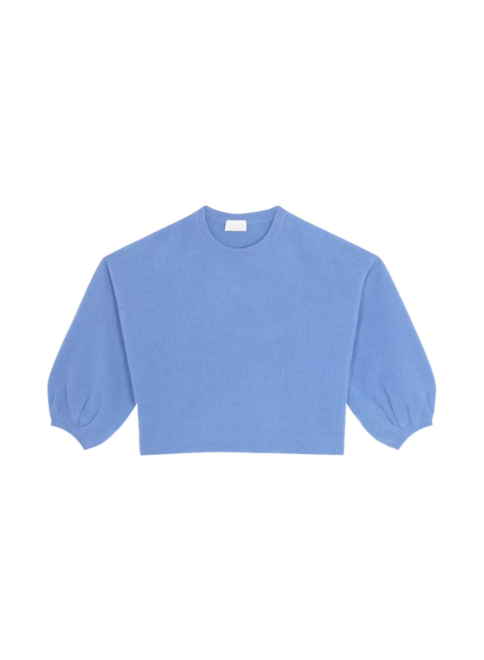 Maison Montagut Pulls>Pull Col Rond Manches Ballon En Cachemire Melange - Lamara