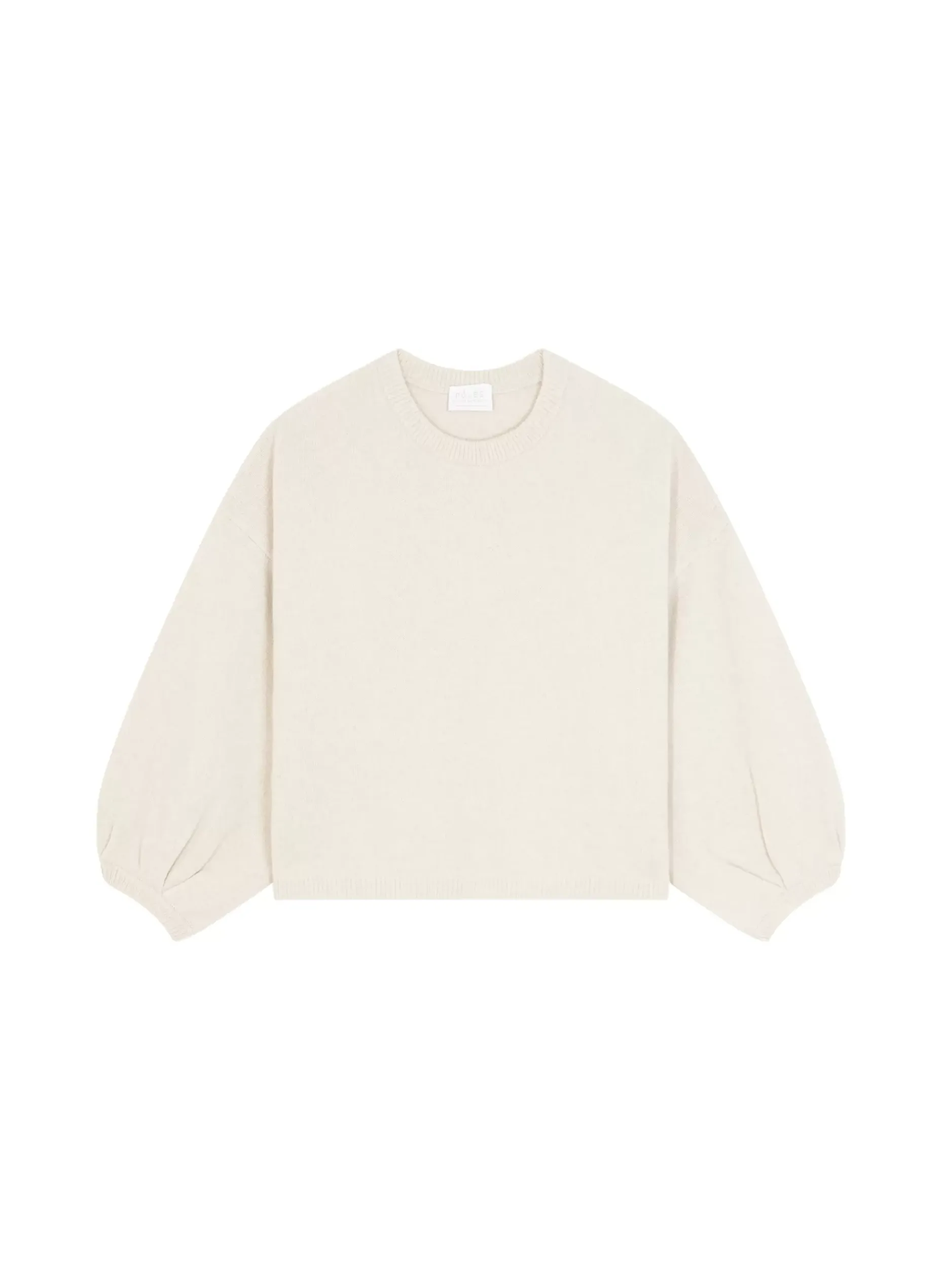 Maison Montagut Pulls>Pull Col Rond Manches Ballon En Cachemire Melange - Lamara