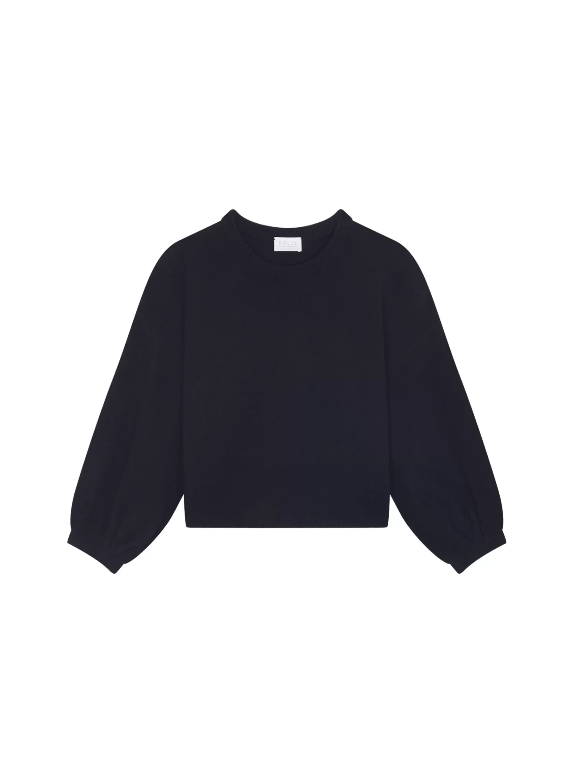 Maison Montagut Pulls>Pull Col Rond Manches Ballon En Cachemire Melange - Lamara