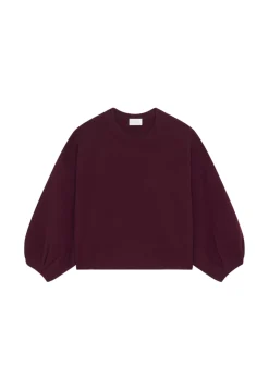 Maison Montagut Pulls>Pull Col Rond Manches Ballon En Cachemire Melange - Lamara