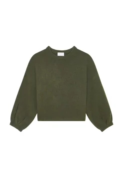Maison Montagut Pulls>Pull Col Rond Manches Ballon En Cachemire Melange - Lamara