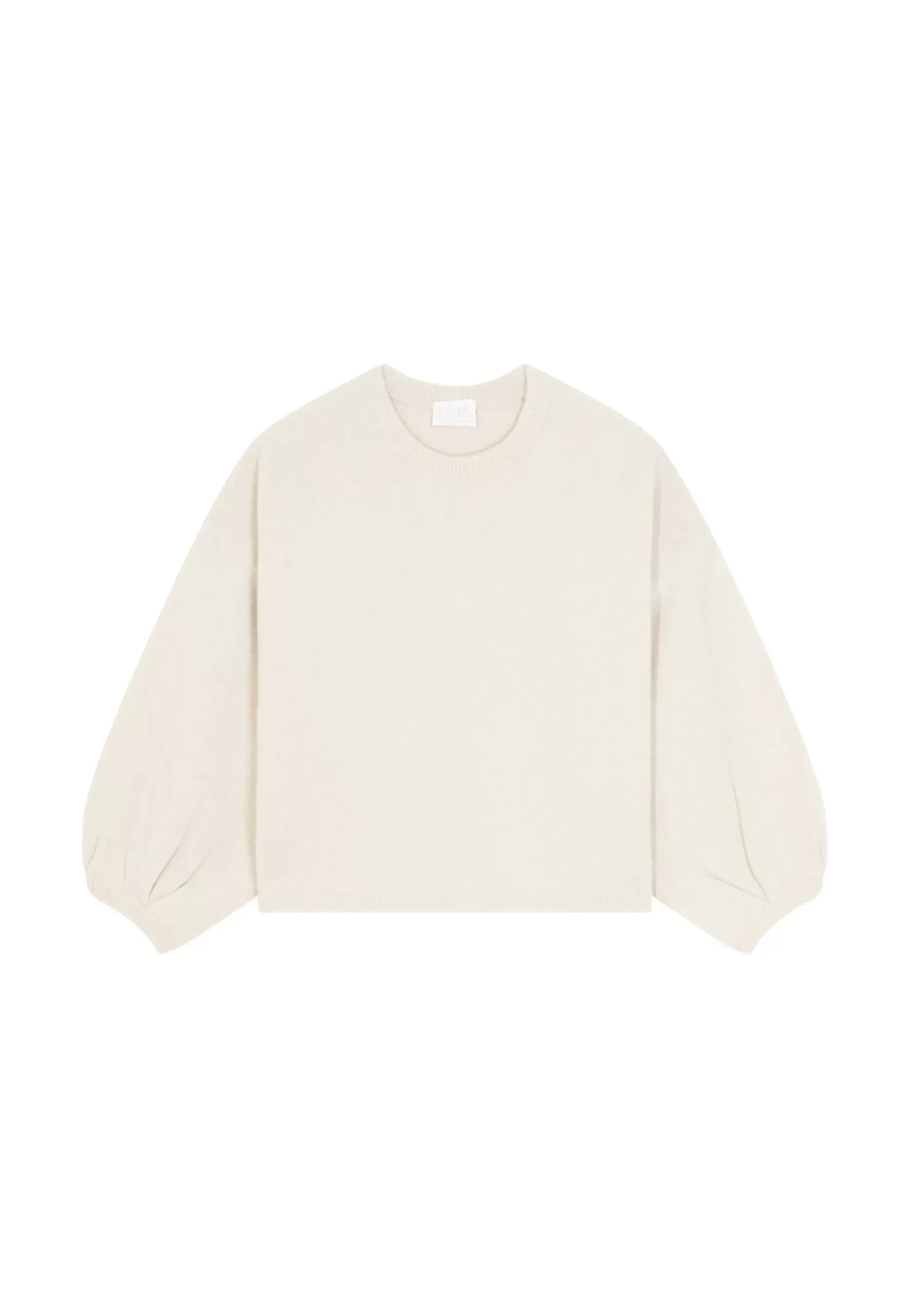 Maison Montagut Pulls>Pull Col Rond Manches Ballon En Cachemire Melange - Lamara