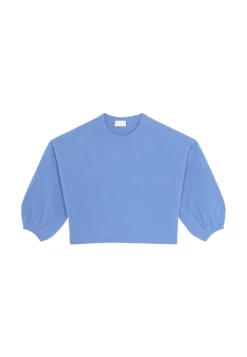 Maison Montagut Pulls>Pull Col Rond Manches Ballon En Cachemire Melange - Lamara