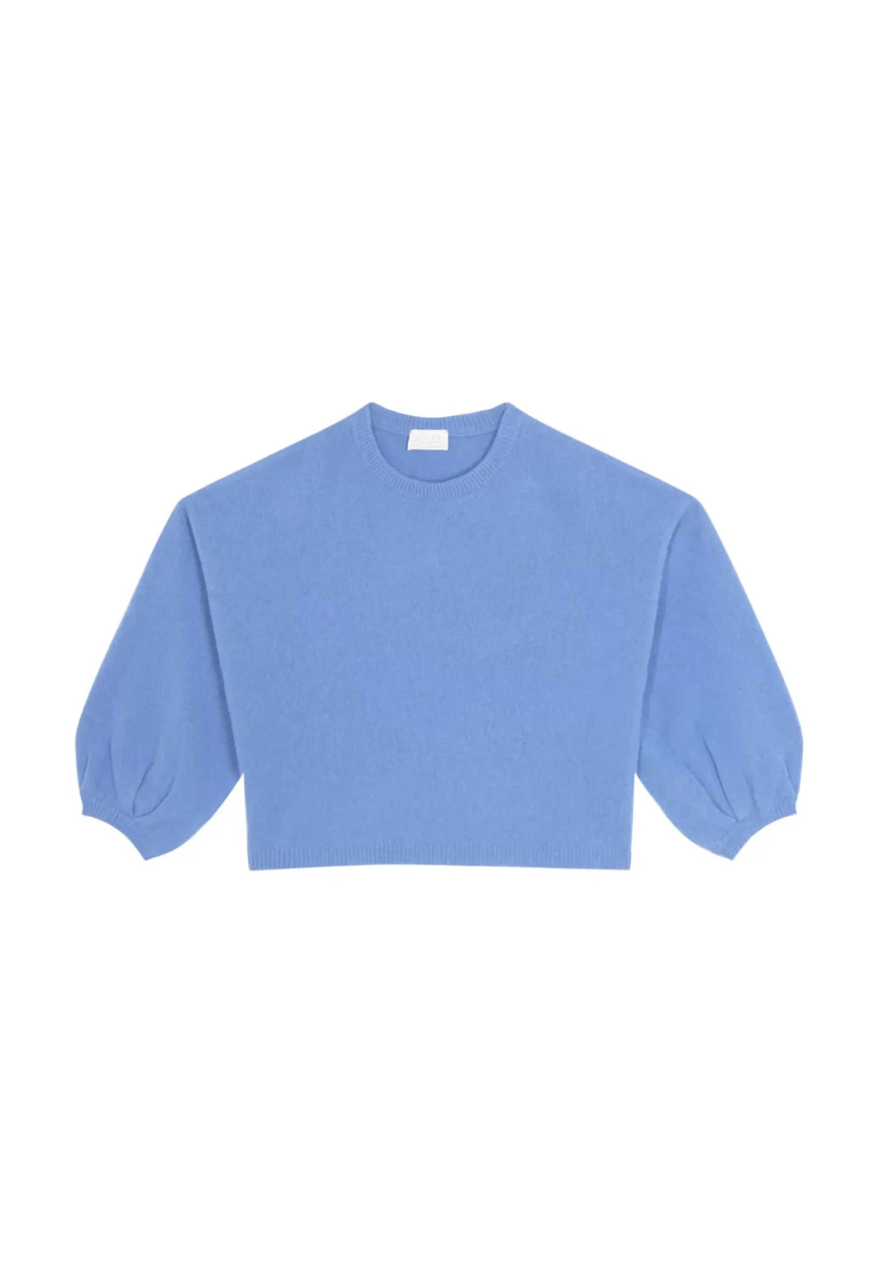 Maison Montagut Pulls>Pull Col Rond Manches Ballon En Cachemire Melange - Lamara