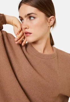 Maison Montagut Pulls>Pull Col Rond Manches Ballon En Cachemire Melange - Lamara