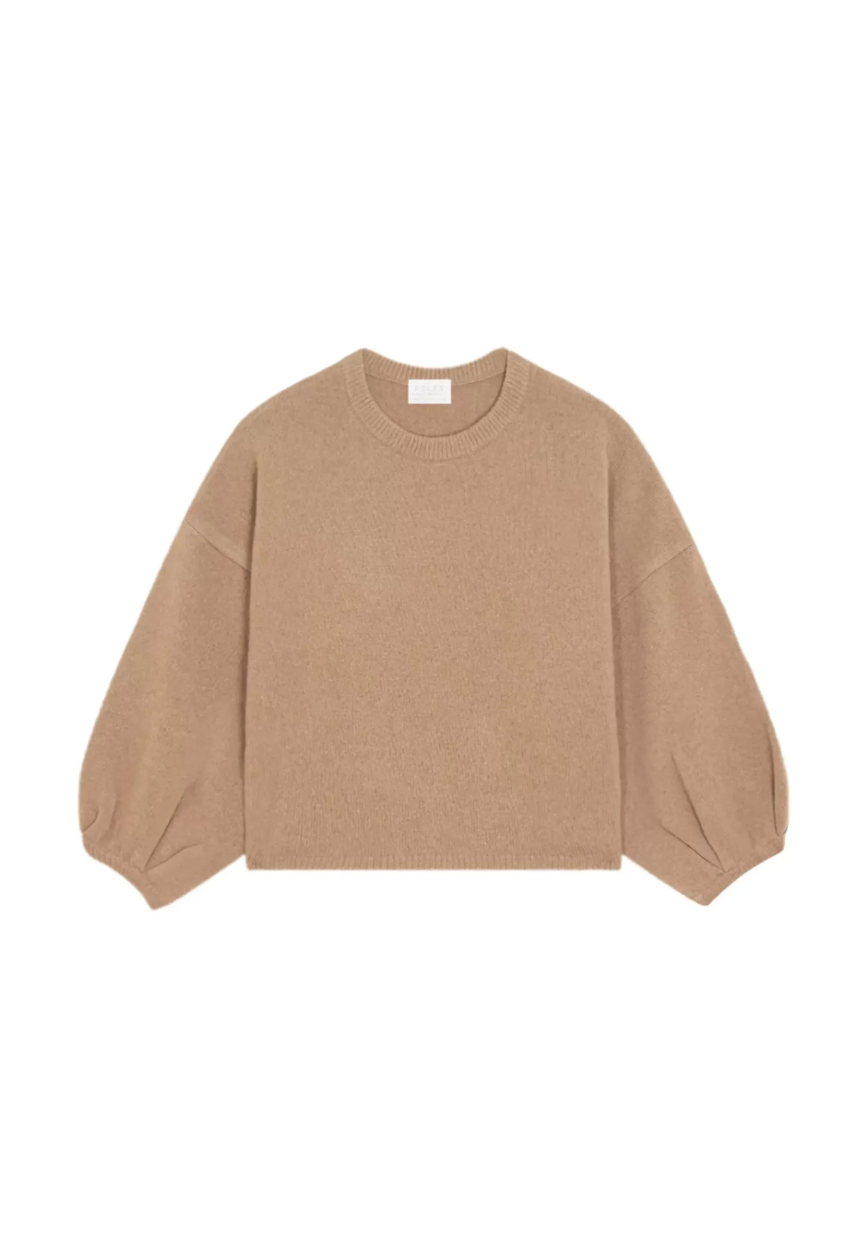 Maison Montagut Pulls>Pull Col Rond Manches Ballon En Cachemire Melange - Lamara