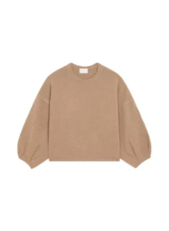 Maison Montagut Pulls>Pull Col Rond Manches Ballon En Cachemire Melange - Lamara