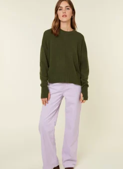 Maison Montagut Pulls>Pull Col Rond Manches Mitaines En Laine Et Cachemire - Gemma