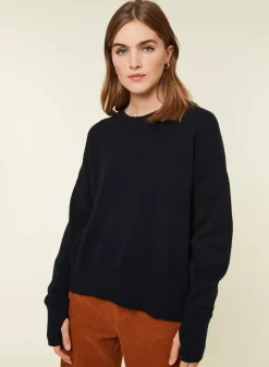 Maison Montagut Pulls>Pull Col Rond Manches Mitaines En Laine Et Cachemire - Gemma