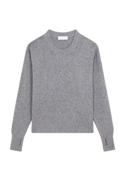 Maison Montagut Pulls>Pull Col Rond Manches Mitaines En Laine Et Cachemire - Gemma