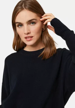 Maison Montagut Pulls>Pull Col Rond Manches Mitaines En Laine Et Cachemire - Gemma