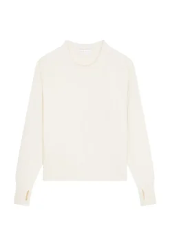 Maison Montagut Pulls>Pull Col Rond Manches Mitaines En Laine Et Cachemire - Gemma