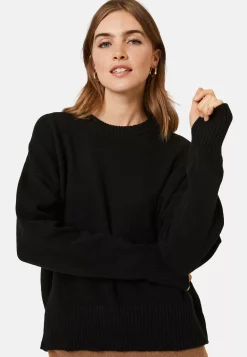 Maison Montagut Pulls>Pull Col Rond Manches Mitaines En Laine Et Cachemire - Gemma