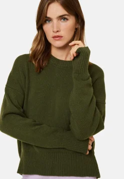 Maison Montagut Pulls>Pull Col Rond Manches Mitaines En Laine Et Cachemire - Gemma