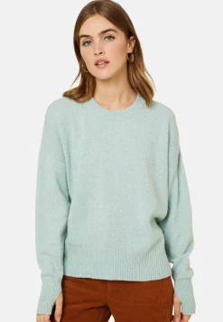 Maison Montagut Pulls>Pull Col Rond Manches Mitaines En Laine Et Cachemire - Gemma