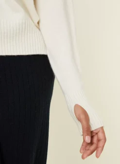 Maison Montagut Pulls>Pull Col Rond Manches Mitaines En Laine Et Cachemire - Gemma