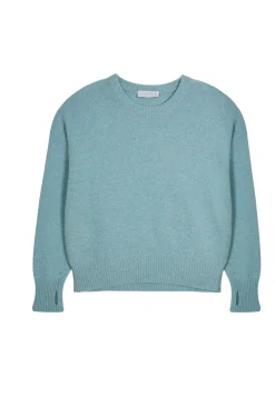Maison Montagut Pulls>Pull Col Rond Manches Mitaines En Laine Et Cachemire - Gemma