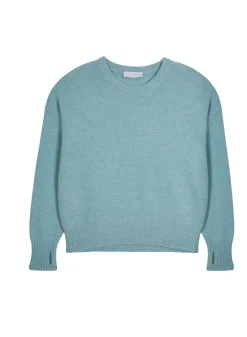 Maison Montagut Pulls>Pull Col Rond Manches Mitaines En Laine Et Cachemire - Gemma