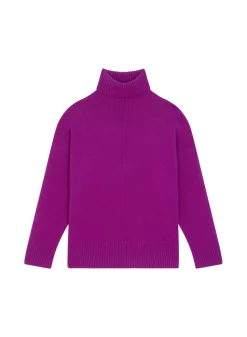 Maison Montagut Pulls>Pull Col Roule A Fentes En Cachemire 4 Fils - Adena
