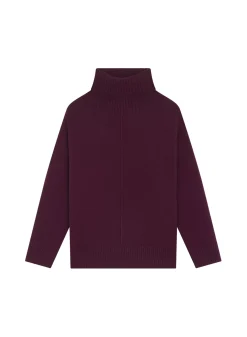 Maison Montagut Pulls>Pull Col Roule A Fentes En Cachemire 4 Fils - Adena