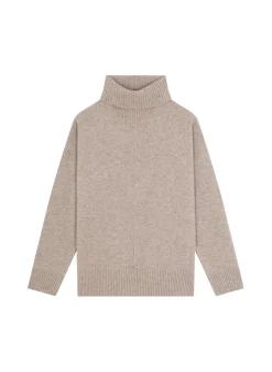Maison Montagut Pulls>Pull Col Roule A Fentes En Cachemire 4 Fils - Adena