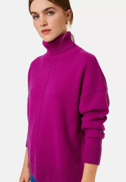 Maison Montagut Pulls>Pull Col Roule A Fentes En Cachemire 4 Fils - Adena