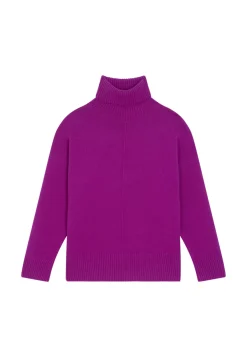 Maison Montagut Pulls>Pull Col Roule A Fentes En Cachemire 4 Fils - Adena