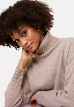 Maison Montagut Pulls>Pull Col Roule A Fentes En Cachemire 4 Fils - Adena
