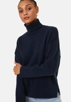 Maison Montagut Pulls>Pull Col Roule A Fentes En Cachemire 4 Fils - Adena
