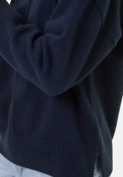 Maison Montagut Pulls>Pull Col Roule A Fentes En Cachemire 4 Fils - Adena