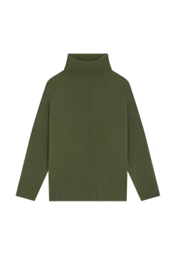 Maison Montagut Pulls>Pull Col Roule A Fentes En Cachemire 4 Fils - Adena