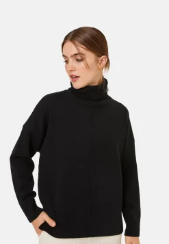 Maison Montagut Pulls>Pull Col Roule A Fentes En Cachemire 4 Fils - Adena