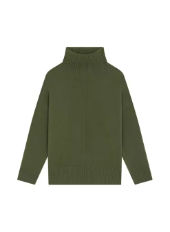 Maison Montagut Pulls>Pull Col Roule A Fentes En Cachemire 4 Fils - Adena
