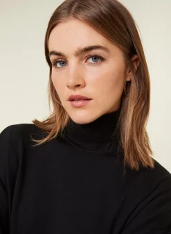 Maison Montagut Pulls>Pull Col Roule A Fentes En Laine Merinos - Amy