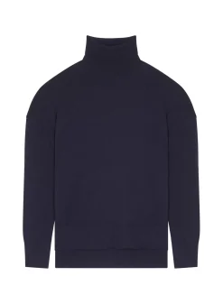 Maison Montagut Pulls>Pull Col Roule A Fentes En Laine Merinos - Amy