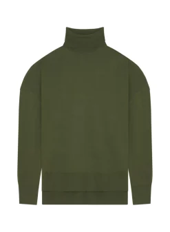 Maison Montagut Pulls>Pull Col Roule A Fentes En Laine Merinos - Amy