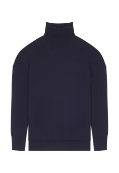 Maison Montagut Pulls>Pull Col Roule A Fentes En Laine Merinos - Amy