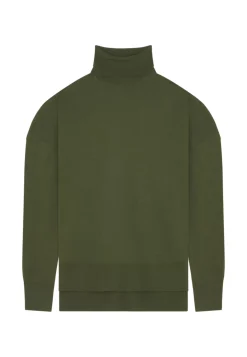 Maison Montagut Pulls>Pull Col Roule A Fentes En Laine Merinos - Amy