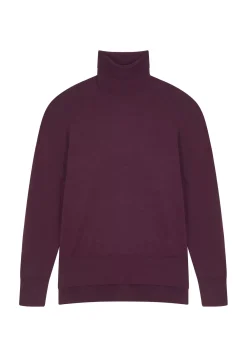 Maison Montagut Pulls>Pull Col Roule A Fentes En Laine Merinos - Amy