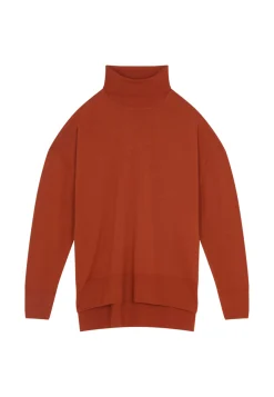 Maison Montagut Pulls>Pull Col Roule A Fentes En Laine Merinos - Amy