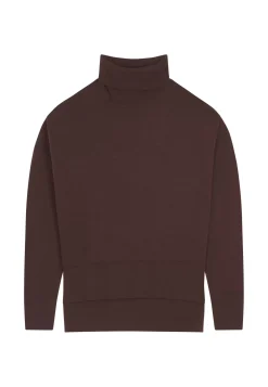 Maison Montagut Pulls>Pull Col Roule A Fentes En Laine Merinos - Amy