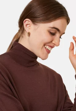 Maison Montagut Pulls>Pull Col Roule A Fentes En Laine Merinos - Amy
