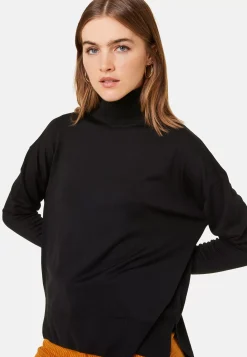 Maison Montagut Pulls>Pull Col Roule A Fentes En Laine Merinos - Amy
