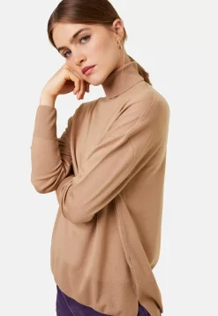 Maison Montagut Pulls>Pull Col Roule A Fentes En Laine Merinos - Amy
